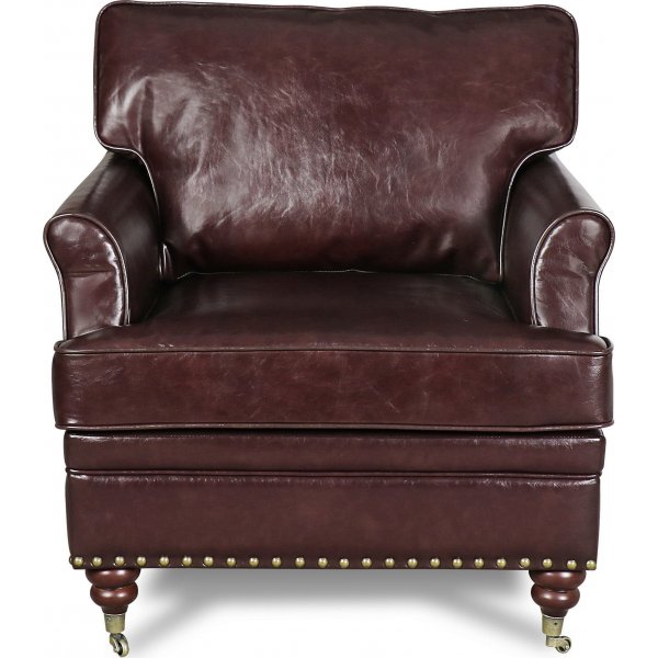 lenestol i brunt skinn Howard professor lenestol i brunt skinn Howard professor