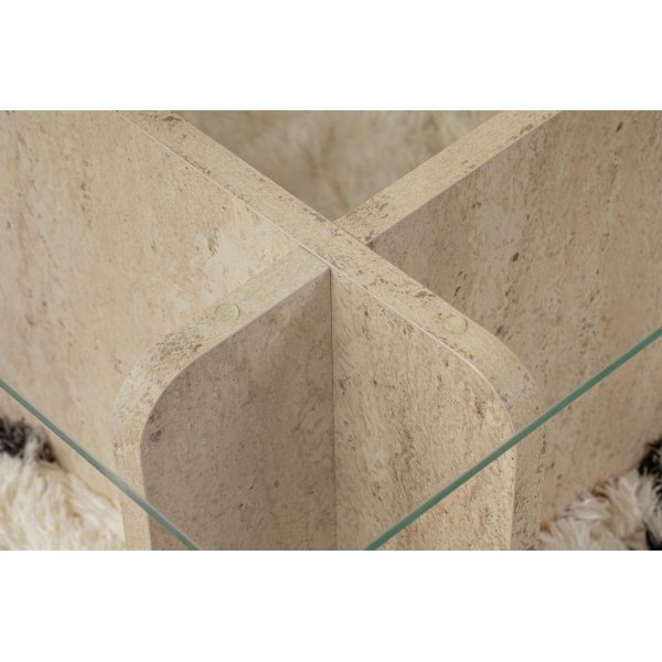 Vetrino salongbord - Travertin/marmor