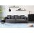 Brandy Lounge - 4-seters sofa XL (s�lvgr� fl�yel) + M�belrengj�ring