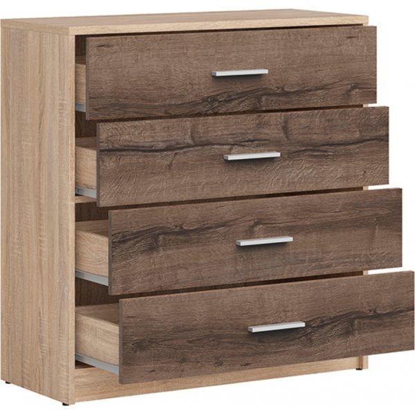 Nepo Plus kommode - Sonoma eik/mrk eik