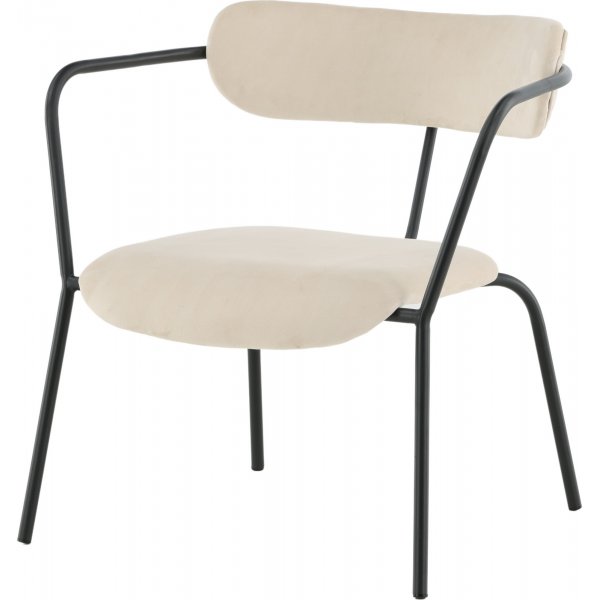 Shaun lenestol - Beige fløyel Shaun lenestol - Beige fløyel