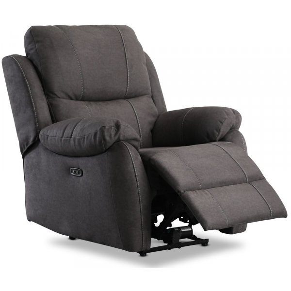 Enjoy Hollywood El-Recliner Lenestol - Antrasitt mikrofiber + Tekstilpleie for mbler