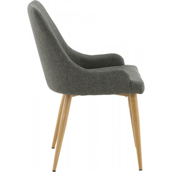 Paradis spisestol - Mørkegrå/eik Paradis spisestol - Mørkegrå/eik