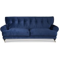 Andrew 2-seter sofa - Mørkblå Fløyel