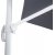 Leeds justerbar parasoll 350 cm - Hvit
