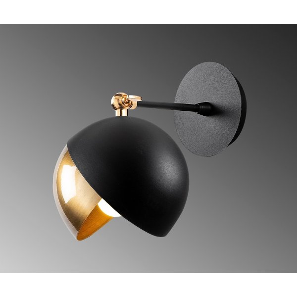 Berkeley vegglampe 252-A - Sort/gull Berkeley vegglampe 252-A - Sort/gull
