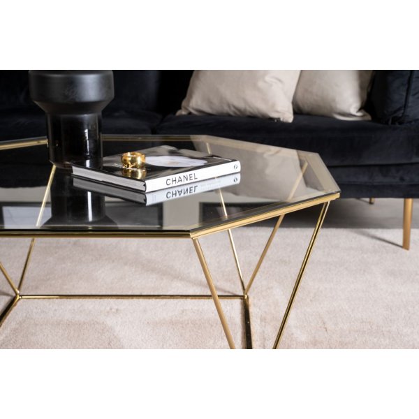 Källtorpet salongbord - Messing/glass Källtorpet salongbord - Messing/glass