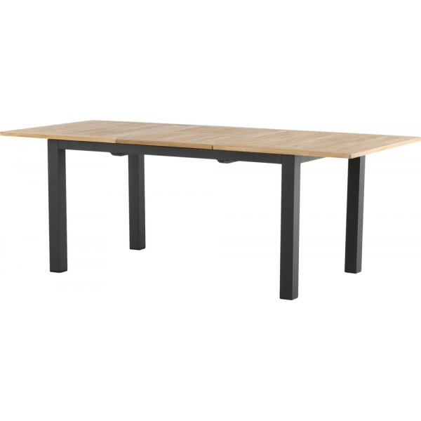 Panama spisebord 210 x 90 cm - Sort/Naturlig