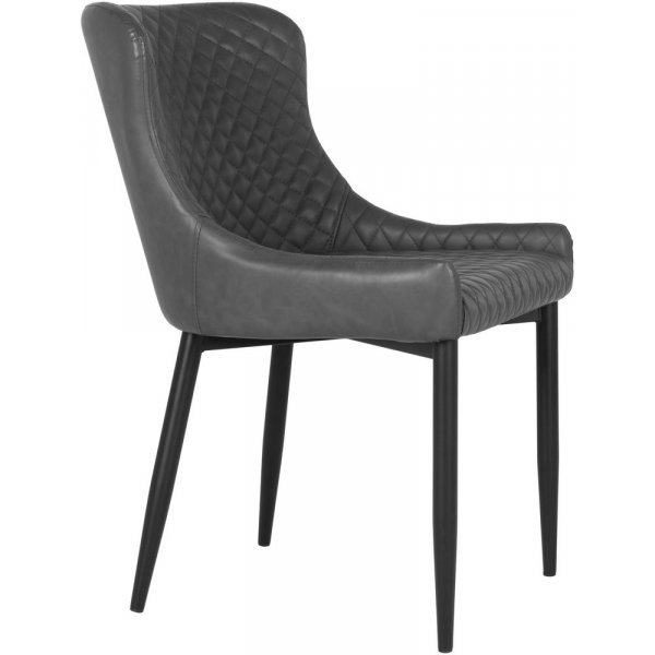 Boston spisestol - mørkegrå/svart Boston spisestol - mørkegrå/svart