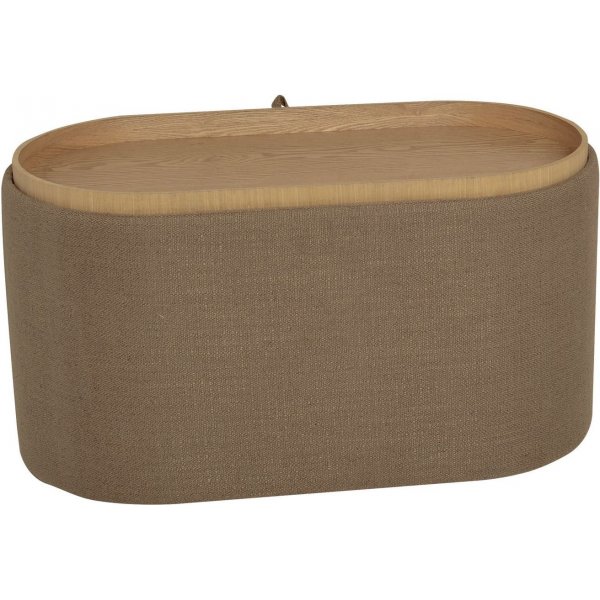 Maiko puff oval - Brun Maiko puff oval - Brun