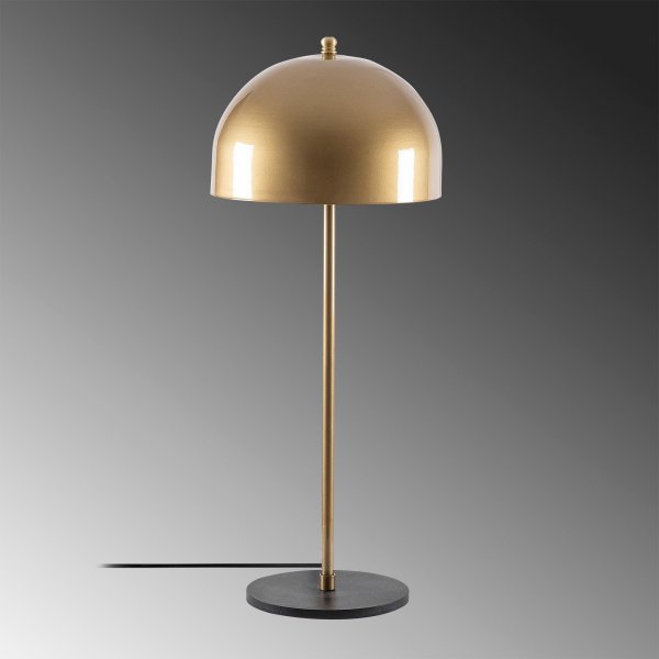 Can bordlampe - Gull/svart