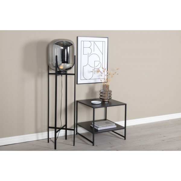 Marbystrand gulvlampe - Svart/glass