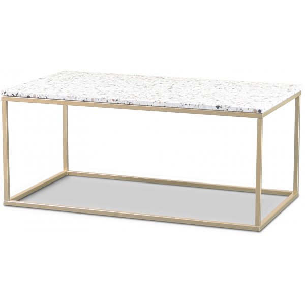 Terrazzo sofabord 110x60 cm - Cosmos Terrazzo & underdel Accent messing Terrazzo sofabord 110x60 cm - Cosmos Terrazzo & underdel Accent messing