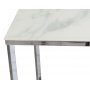 Palasso lampebord - Krom / Lys marmorering