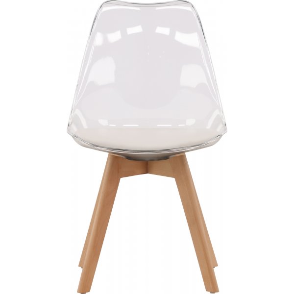 Edvin spisestol - Hvit/bjørk Edvin spisestol - Hvit/bjørk