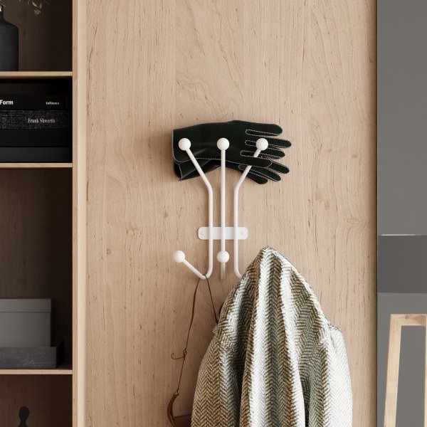 Maur kleshenger - Hvit Maur kleshenger - Hvit