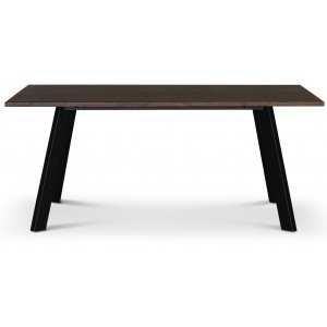 Freddy spisebord, 170x95 cm - Brun eikefinr/svart metall