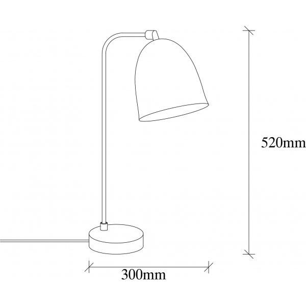 Tattoo bordlampe - Hvit Tattoo bordlampe - Hvit