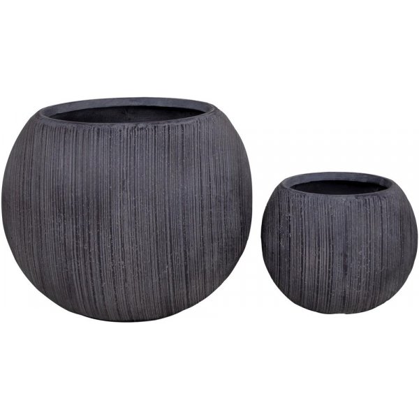 Nelson potter - Grå - 2 stk Nelson potter - Grå - 2 stk