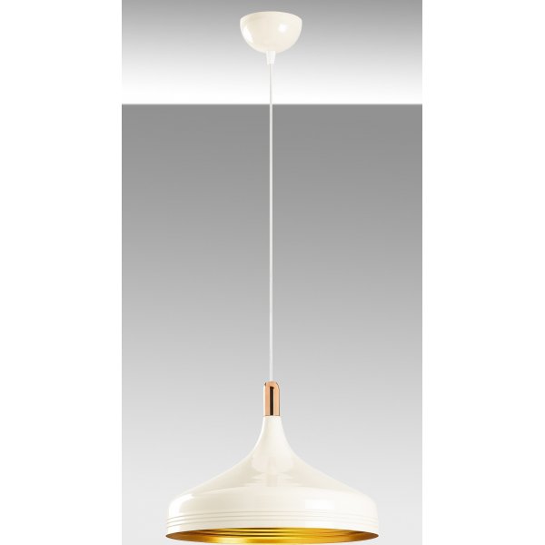 Samba taklampe 3723 - Hvit/gull/kobber Samba taklampe 3723 - Hvit/gull/kobber