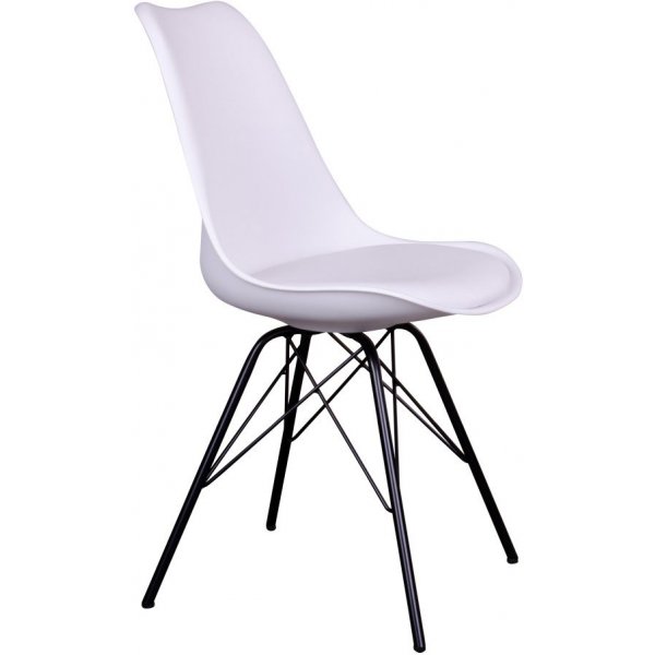 Oslo Spisestol - Hvit/Svart Oslo Spisestol - Hvit/Svart