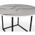 Sintorp spisegruppe, rundt spisebord Ø115 cm inkludert 4 stk. grå Orust pinnestoler - Hvit marmor (Laminat) + Flekkfjerner for møbler