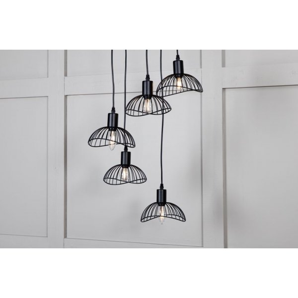 Ntthult taklampe - Svart