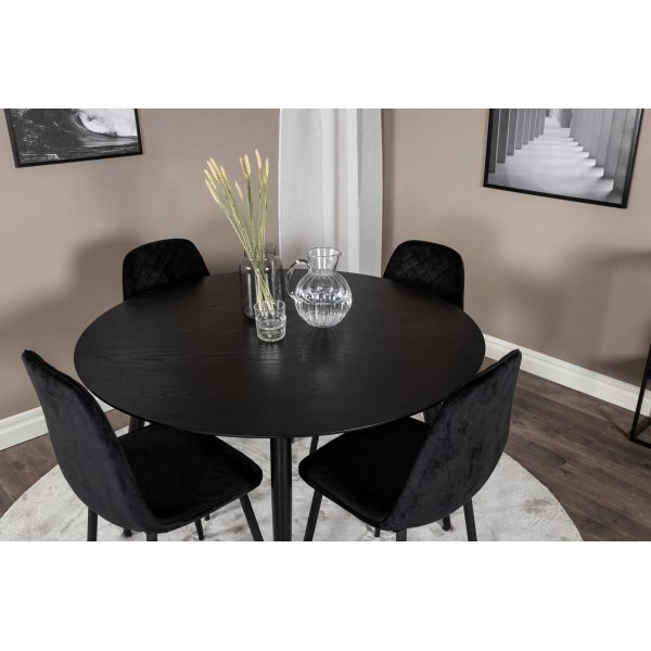 Slope spisebord 115 cm - Svart Slope spisebord 115 cm - Svart