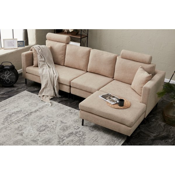 Stelo modulsofa - Beige/svart Stelo modulsofa - Beige/svart