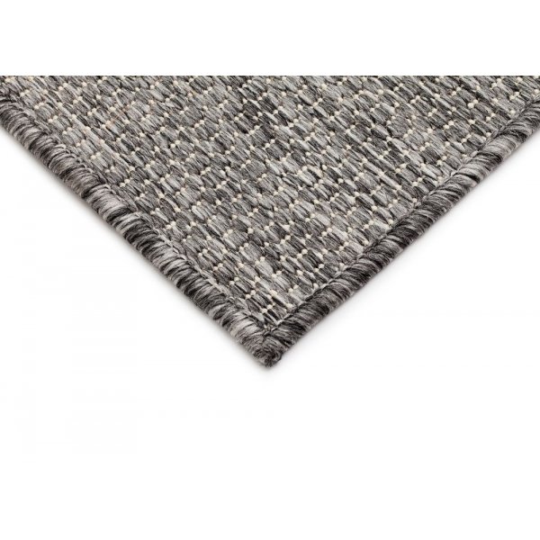 Flatvevd teppe Matthews - Grå/hvit Flatvevd teppe Matthews - Grå/hvit