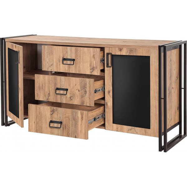 Arcas Tonya skjenk - Furu/sort