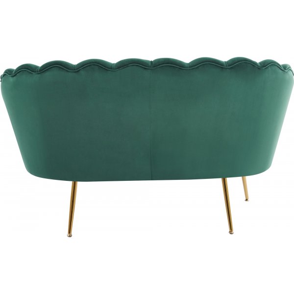 Musslan 2-seters sofa - Grønn / messing Musslan 2-seters sofa - Grønn / messing