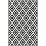 Intersect teppe 120 x 180 cm - Sort/hvitt
