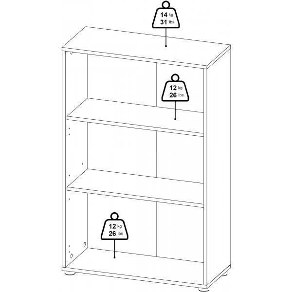 Sign bokhylle lav - Hickory Sign bokhylle lav - Hickory
