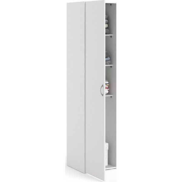 Garderobe hvit 40 cm bred og 175 cm høy Garderobe hvit 40 cm bred og 175 cm høy