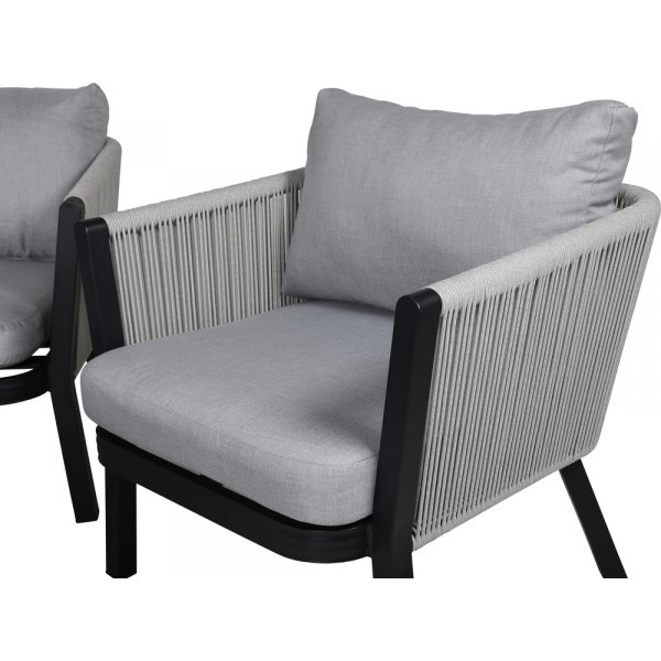 Virya sofagruppe - Sort/Grå Virya sofagruppe - Sort/Grå