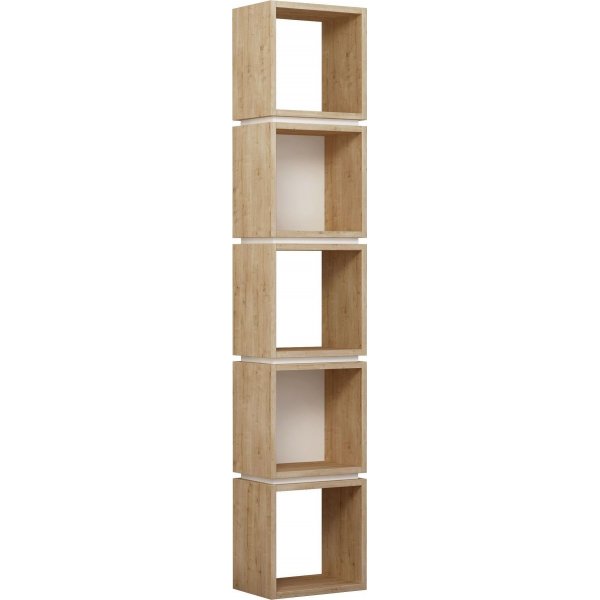 Multi bokhylle - Eik/hvit Multi bokhylle - Eik/hvit