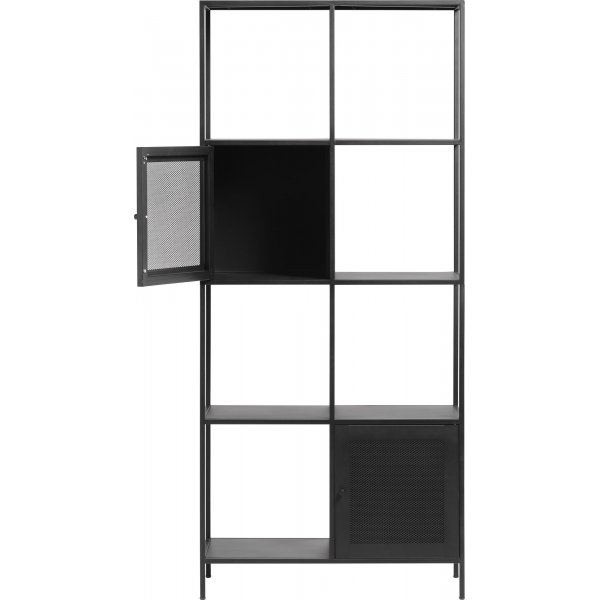 Billy svart metall bokhylle - 180x80 cm Billy svart metall bokhylle - 180x80 cm