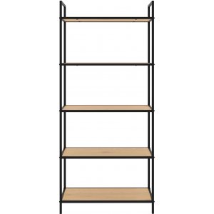 Medici bokhylle H156 cm - Eik/sort