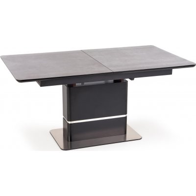 Martin spisebord 160-200 x 90 cm - Mrk gr/svart