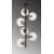 Fasettert taklampe 10450 - Sort/antikk