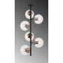 Fasettert taklampe 10450 - Sort/antikk