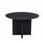 Crossby rundt spisebord Ø120 cm - Sortbeiset eik Crossby rundt spisebord Ø120 cm - Sortbeiset eik