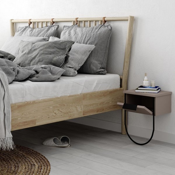 Norfolk nattbord - Lysebrun