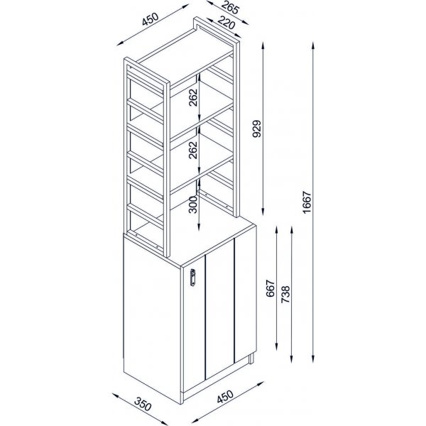 Tapt bokhylle - Valn�tt