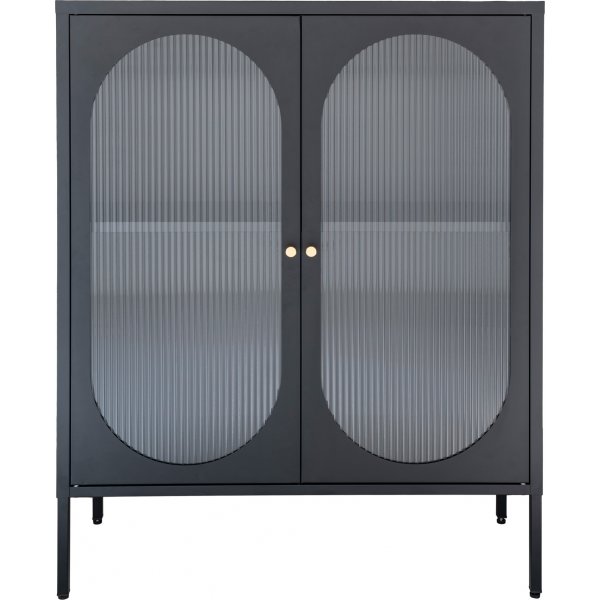 Adelaide glassskap 90x110 cm - Sort Adelaide glassskap 90x110 cm - Sort