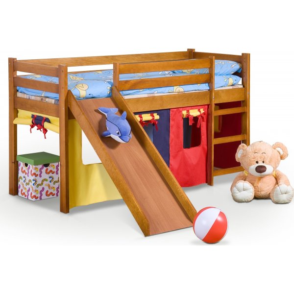 Neo køyeseng med sklie - Furu Neo køyeseng med sklie - Furu