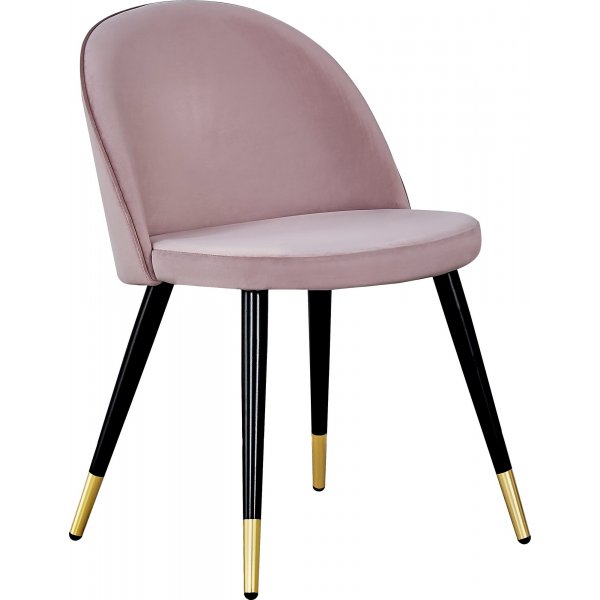Alice spisestol - Rosa/svart/messing