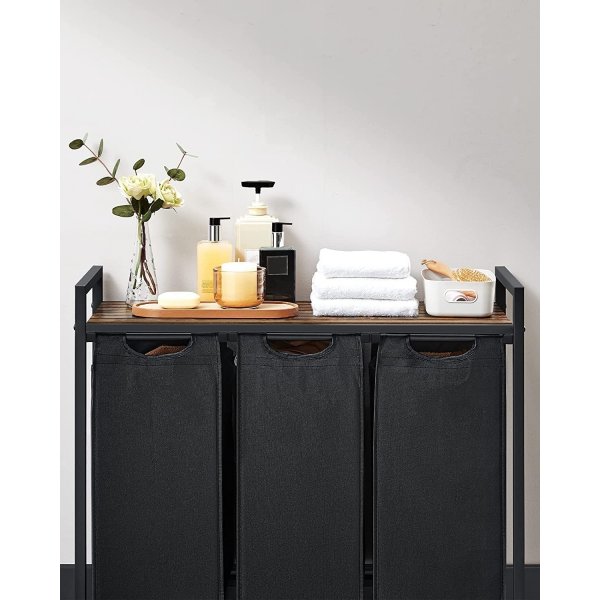 Ambrette Trio skittentyskurv - Svart/brun