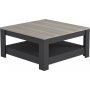 Grado salongbord 89 x 89 cm - Mrk gr/eik